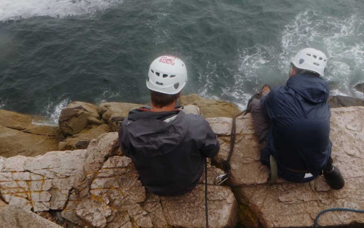 rock climbing course for teens in maine